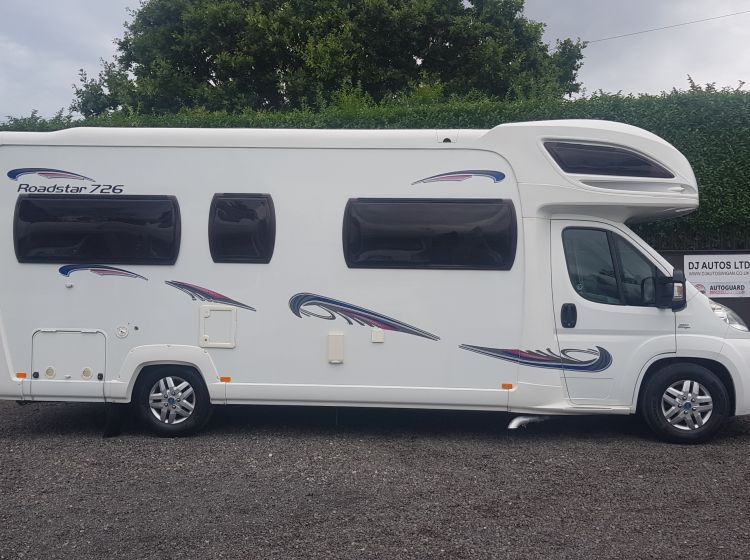 now sold thanks!!!!!!!!lunar roadstar 726 motorhome 5 berth 4 seatbelts u shape large lounge fsh 2 keys excellent condition px and finance welcome 2007