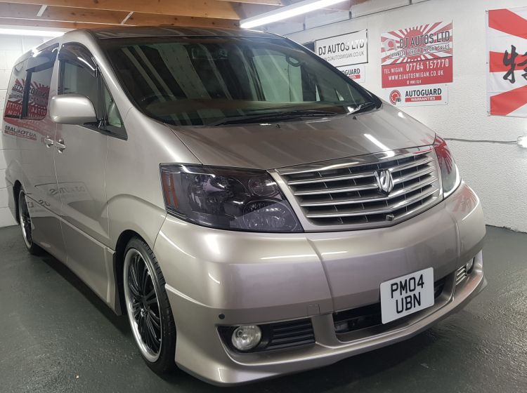 now sold thanks!!!!!!!Toyota Alphard 3.0 grey petrol automatic 8 seater MPV sunroofs 43k miles	excellent condition px and finance 6 months warranty