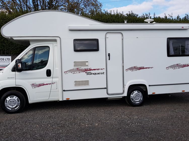 now sold thanks!!!!!!!ELLDIS SUNQUEST 180 6 BERTH MOTORHOME 6 SEATBELTS fitted towbar	px and finance 6 months warranty 2011 only 16680 miles