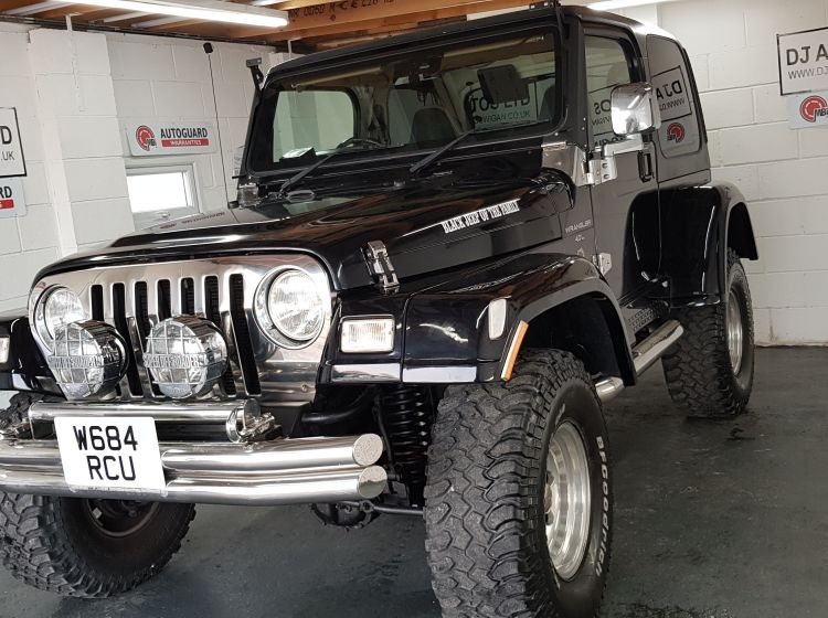 now sold thanks!!!!!Jeep Wrangler 4.0 auto Sahara lifted black fresh import rust free would suit off road use or collecters vehicle