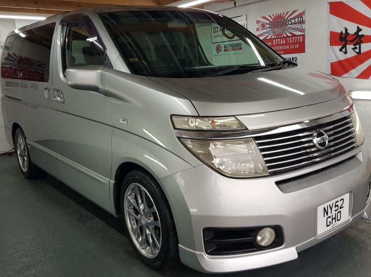 now sold thanks!!!!!!!189-Nissan Elgrand 3.5 automatic 8 seater silver 4wd switchable 2wd in stock excellent condition-please quote 189