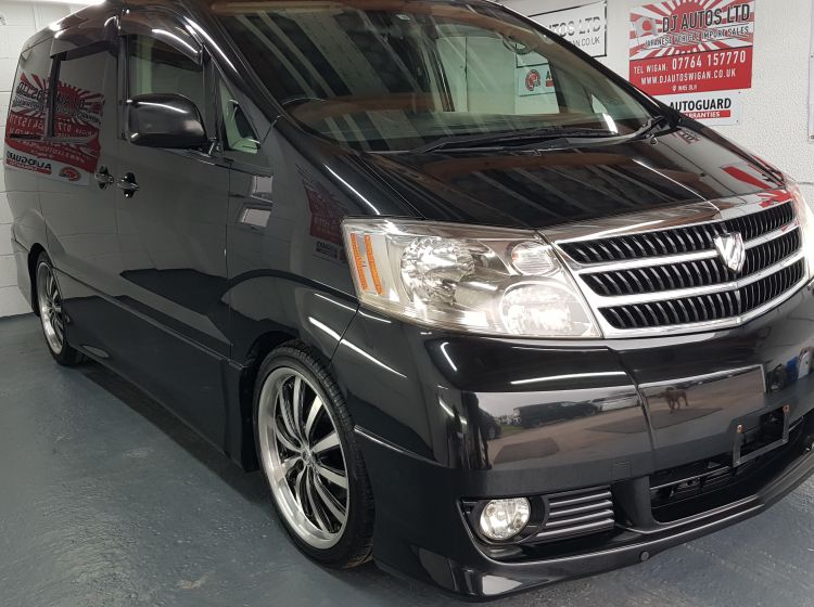 now sold thanks!!!!!!!200  toyota alphard 2.4 automatic in black 8 seater twin sunroofs fresh japanese import only 44k miles warranted-please quote 200