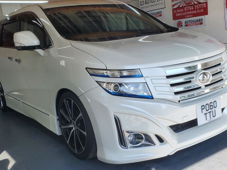 now sold thanks!!!!!!208-Nissan elgrand e52 white full bodykit lowered 20 alloys fresh japanese import	Px finance poss 6 month warranty -quote 208