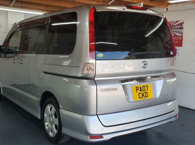now sold thanks!!!!!!!252-Nissan serena 2.0 highway star petrol automatic 8 seater fresh japanese import in silver 2007  px and finance poss-6 months warranty-please quote 252