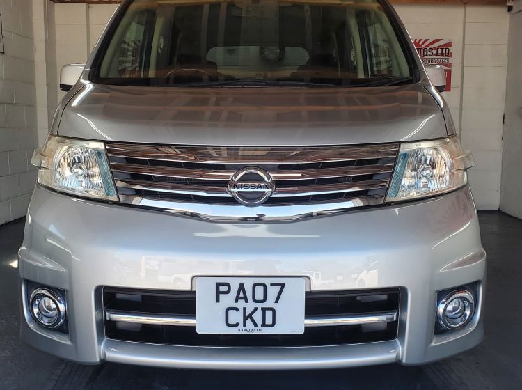 now sold thanks!!!!!!!252-Nissan serena 2.0 highway star petrol automatic 8 seater fresh japanese import in silver 2007  px and finance poss-6 months warranty-please quote 252
