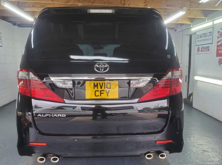 345-Toyota Alphard 2.4 black automatic 8 seater fresh japanese import twin sunroofs 2010 excellent condition-58k miles-please quote 345
