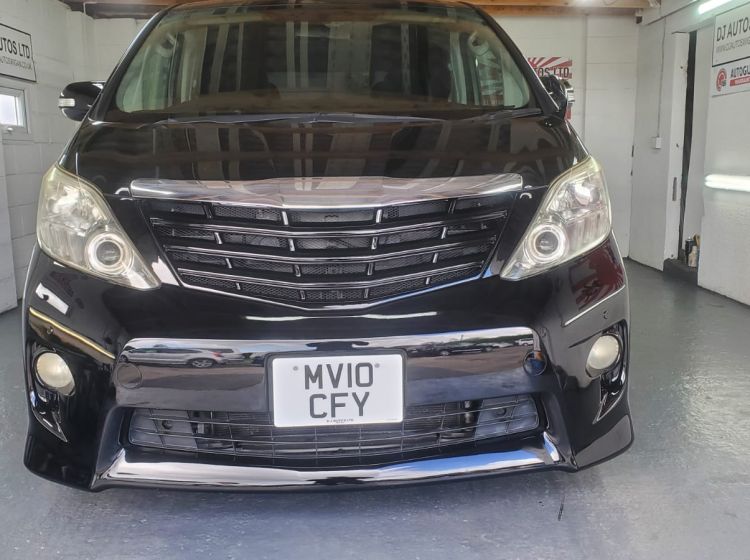 345-Toyota Alphard 2.4 black automatic 8 seater fresh japanese import twin sunroofs 2010 excellent condition-58k miles-please quote 345