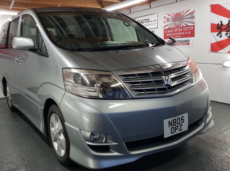 now sold thanks!!!!!!Toyota Alphard 2.4 silver petrol automatic 8 seater mpv sunroof japanese import excellent condition corrosion free 2005 in stock quote 76