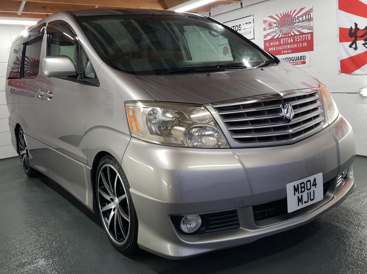 now sold thanks!!!!!!Toyota Alphard 2.4 4wd grey petrol automatic 8 seater japanese import grade 4 	in stock 4 new tryes fitted,64k miles quote 78