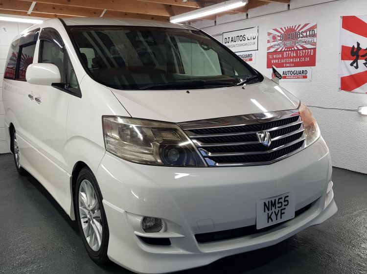 now sold thanks!!!!!Toyota Alphard 2.4 white petrol automatic 8 seater mpv japanese import 4 grade in stock excellent condition 66k miles quote 79