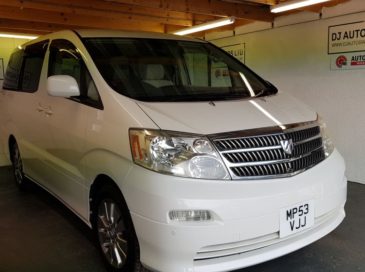 now sold thanks!!!!!!Toyota alphard 2.4 petrol mpv auto white jap import 8 seater 2004 *23000 miles	px and finance 6 months warranty excellent condition