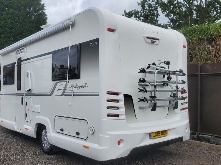 sold thanks!!!!!!!!Bailey autograph 754 motorhome 4 berth 4 belts french bed 3500kg 15k miles used normal driving licence -12 months nationwide warranty 2019