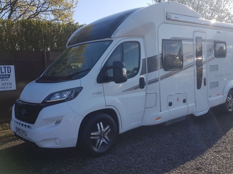 now sold thanks !!!!Fiat BESSACARR 496 motorhome 6 berth 6 belts u shape lounge elec bed 2017 -px poss- 6 months warranty