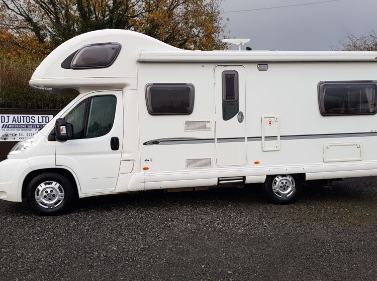now sold thanks!!!!!!!BESSACARR E495 mototohome 6 BERTH 6 SEATBELT u shape lounge 2008 	px welcome extras solar panel/towbar/bike rack