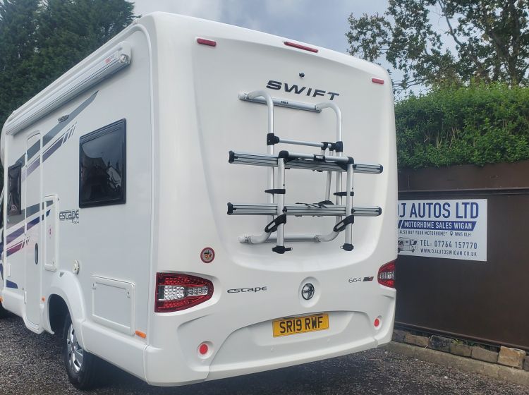 now sold thanks!!!!!!!SWIFT ESCAPE 664 motorhome 4 berth 4 belts french bed only 11k 1 owner 2019 fsh excellent condition px and finance poss