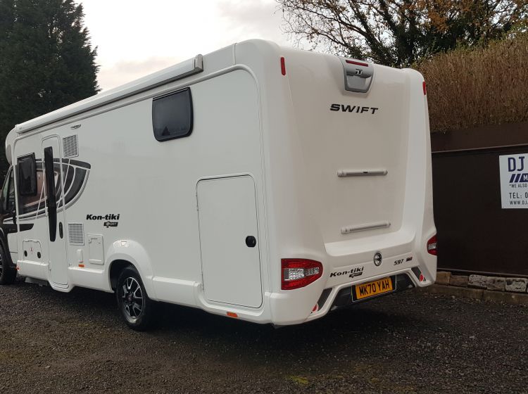 now sold thanks!!!!!!!SWIFT KON-TIKI SPORT 597 4 berth 4 seatbelts garage only 975 miles 6 months old As new condition px and finance welcome
